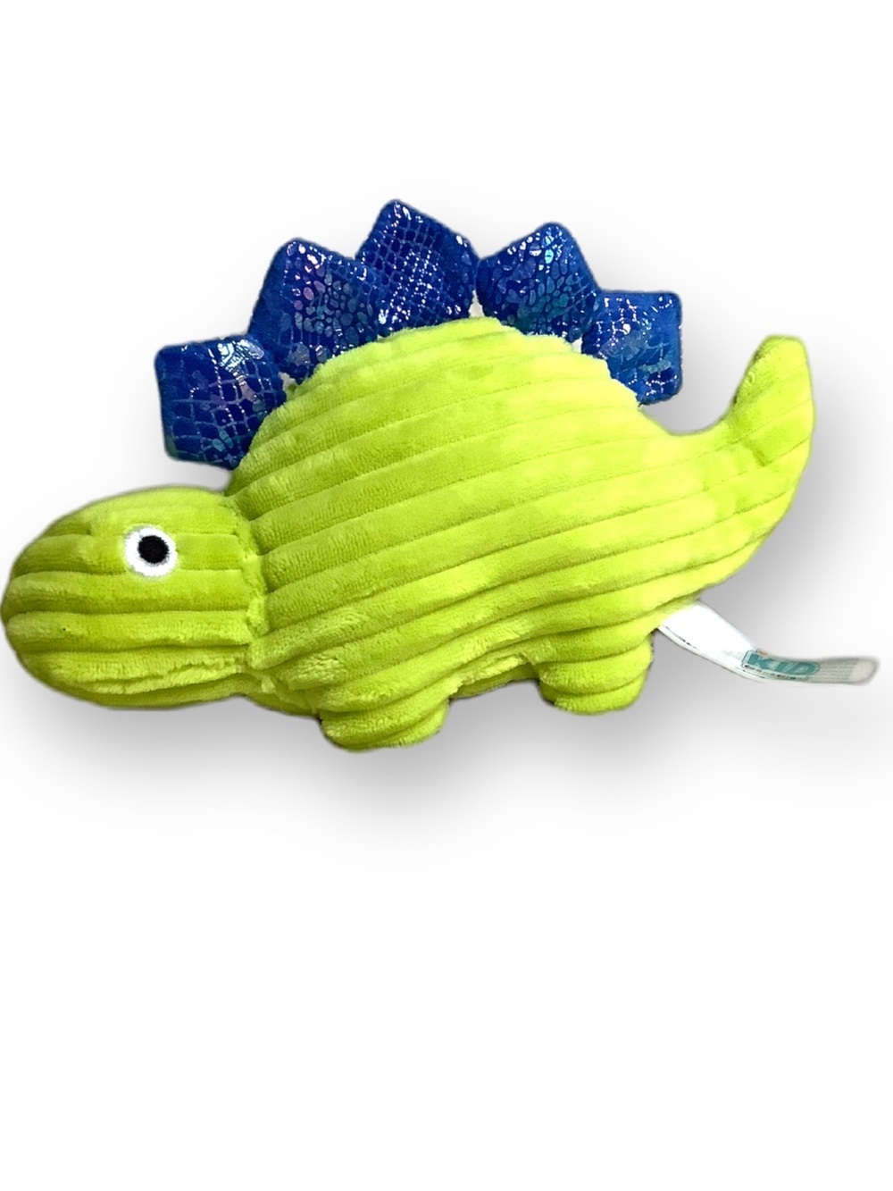 Kid Connection Green Dinosaur Plush 9in Blue Shield Back